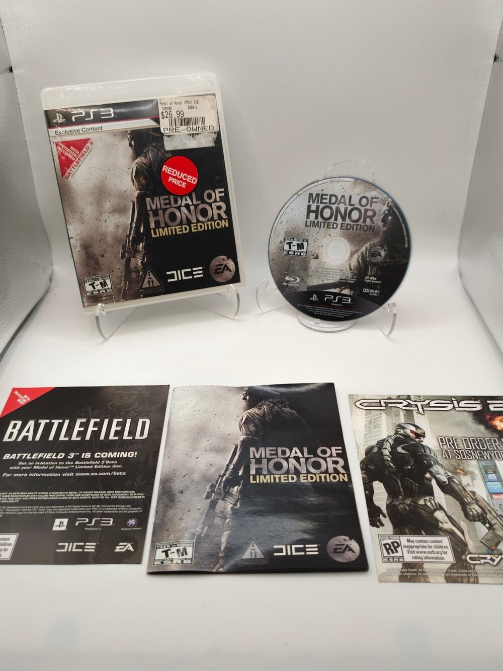 Medal of Honor Limited Edition PS3 CIB Complete